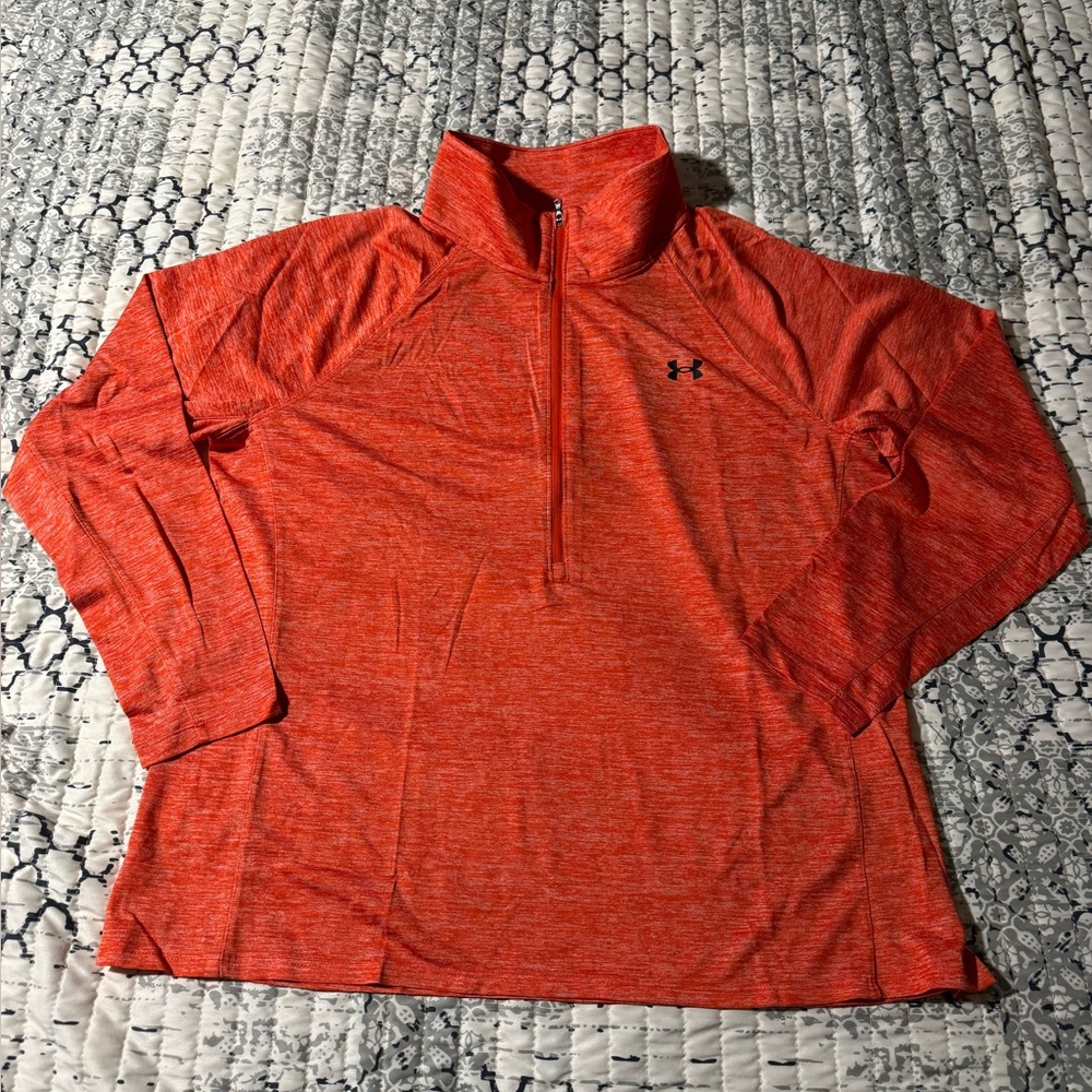 Under Armour Tech Twist 1/2 Zip Women's 1X Orange New with Tags